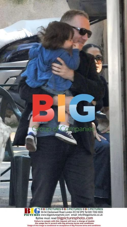 Salma Hayek and family in Saint-Tropez