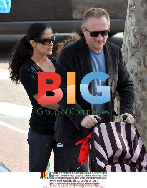 Salma Hayek and family in France