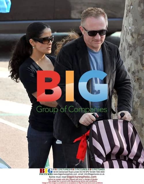 Salma Hayek and family in France