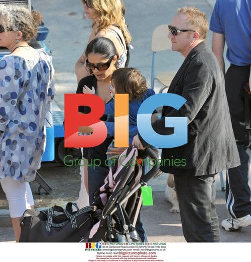 Salma Hayek and family on Easter holidays