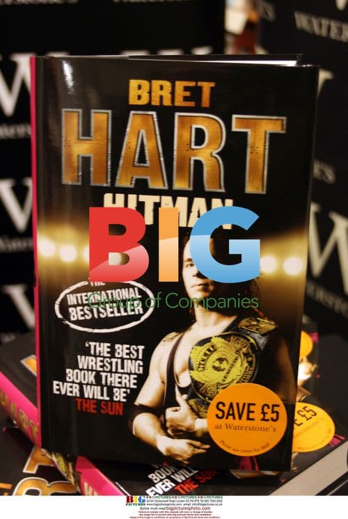 Bret "HITMAN" Hart signs autobiography in Liverpool