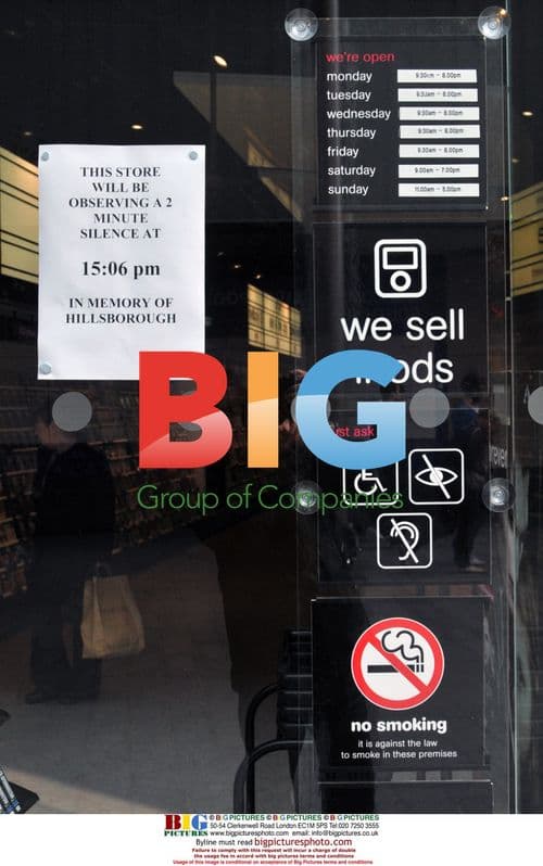 Liverpool fans observe Hillsborough memorial