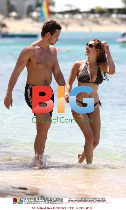 Kelly Brook and Danny Cipriani on Caribbean Holiday