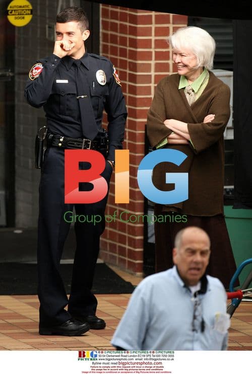 Orlando Bloom and Ellen Burstyn on 'Main Street' set