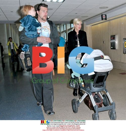 Tori Spelling and Family at LAX