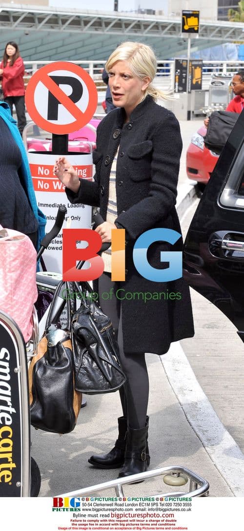 Tori Spelling & Family Spotted at LAX