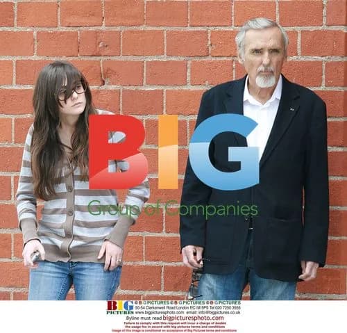 Dennis Hopper and Daughter Wait for Car