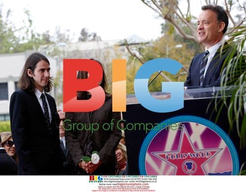 Dhani and Olivia Harrison at George Harrison's Walk of Fame ceremony