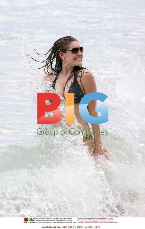 Kelly Brook in Black Bikini