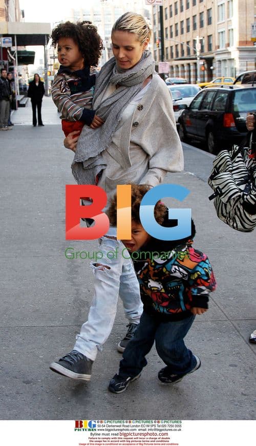 Heidi Klum and Children at Playground
