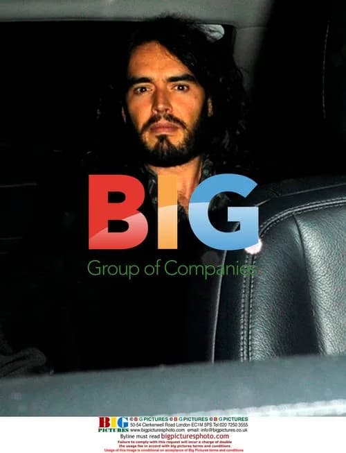 Russell Brand exits Claridge's with mystery woman