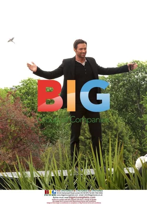 Hugh Jackman at "X-Men Origins: Wolverine" Photocall