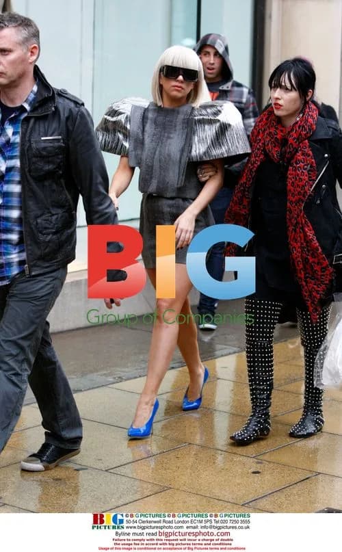 Lady Gaga Leaves Dolce and Gabbana in London