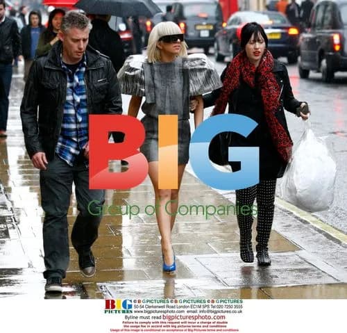 Lady Gaga shopping on New Bond Street