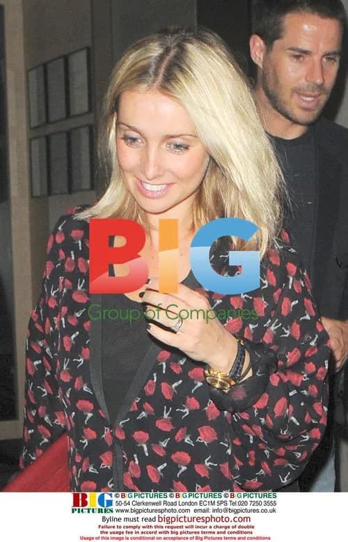 Jamie and Louise Redknapp leaving Nobu Berkley