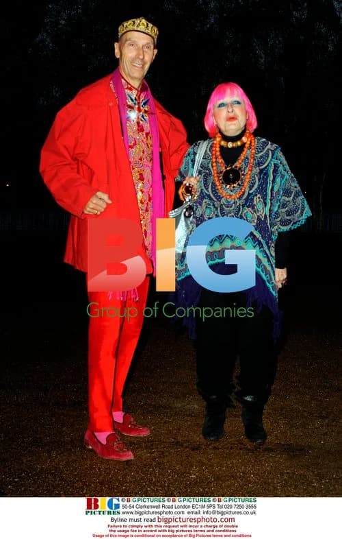 Andrew Logan and Zandra Rhodes at Montblanc Arts Patronage Award