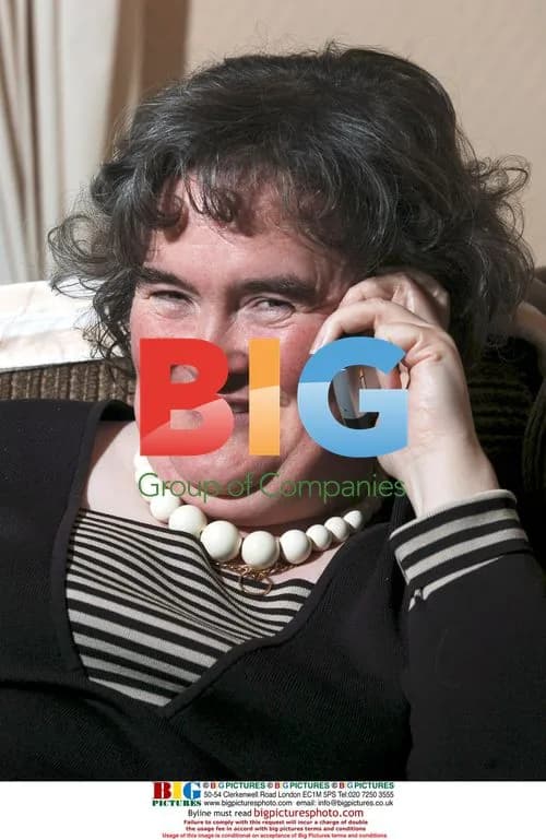 Susan Boyle at home in Blackburn