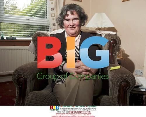 Susan Boyle at home in Blackburn