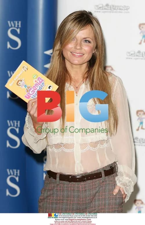 Geri Halliwell signs book copies