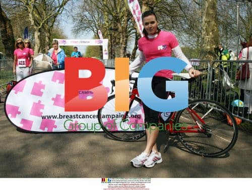Victoria Pendleton participates in 'Pedal It Pink' charity event