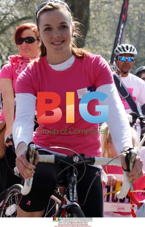 Victoria Pendleton at Pedal It Pink charity event