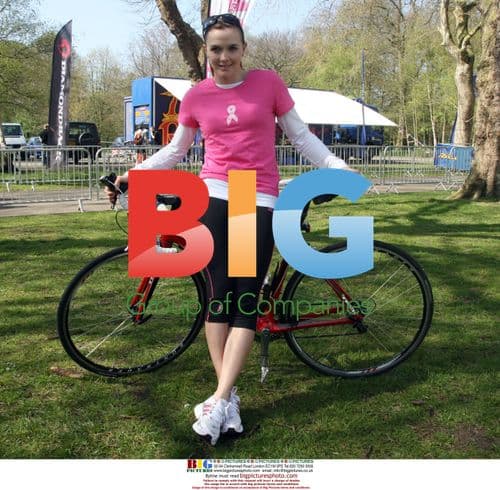 Victoria Pendleton at Pedal It Pink charity event