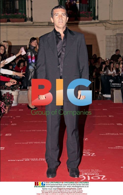 Antonio Banderas presents award at Malaga Film Festival