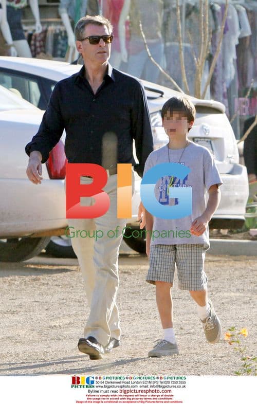Pierce Brosnan and son at Malibu movie theater