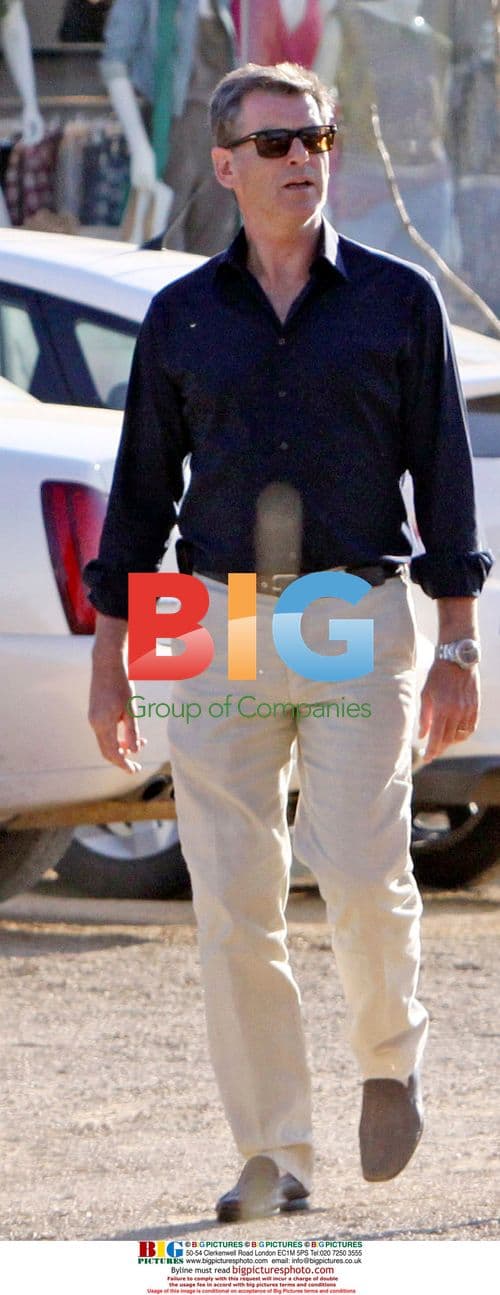 Pierce Brosnan and son catch movie in Malibu