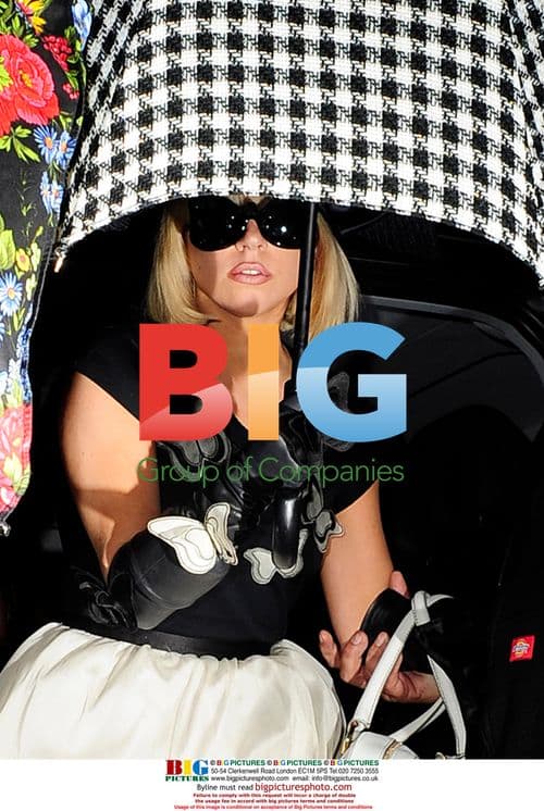 Lady Gaga arrives at hotel in London