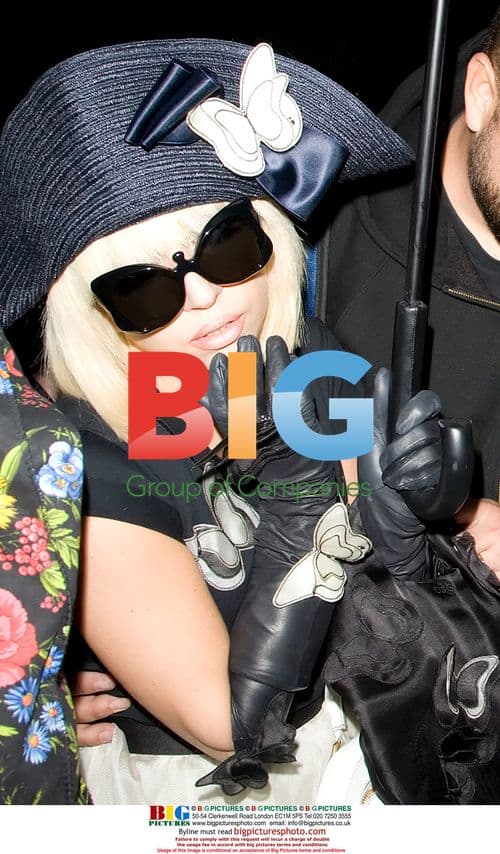 Lady Gaga arrives at hotel in London
