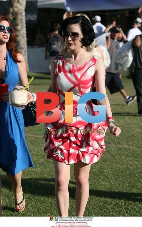 Dita Von Teese at Coachella 2009