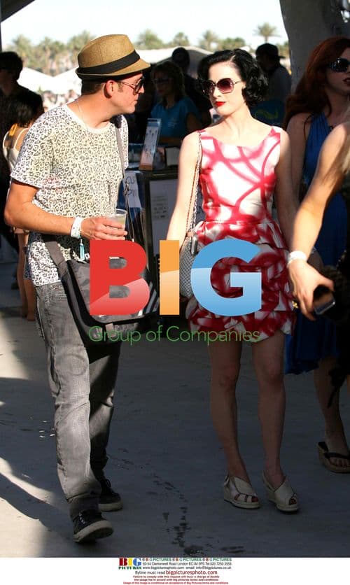 Dita Von Teese at Coachella Festival