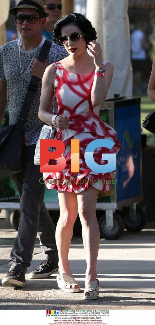Dita Von Teese at Coachella Festival