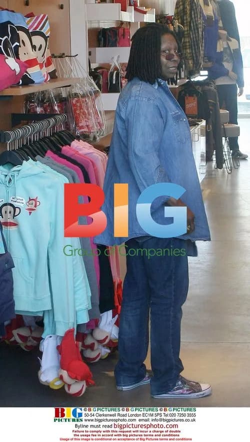 Whoopi Goldberg shopping at The Paul Frank store