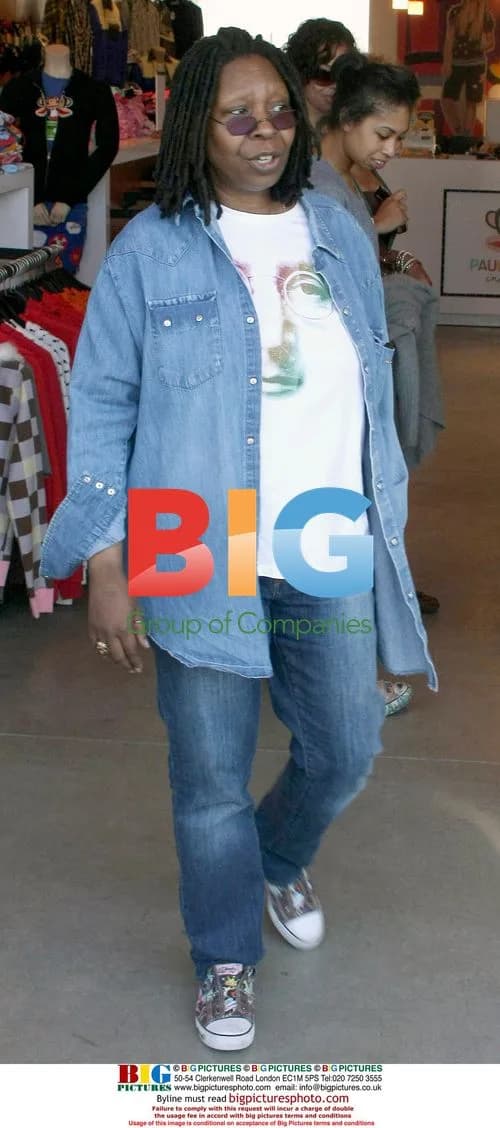 Whoopi Goldberg shopping at The Paul Frank store