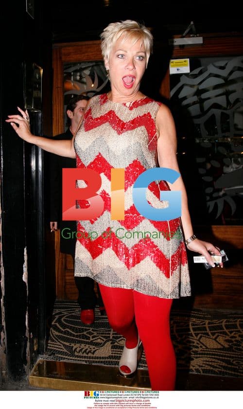 Denise Welch Kisses Club Manager at Groucho Club