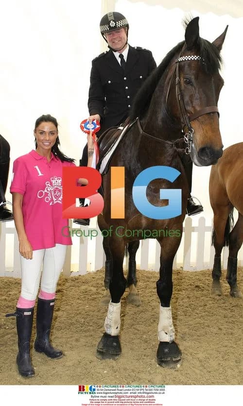Katie Price Presents Rosette at Show Jumping