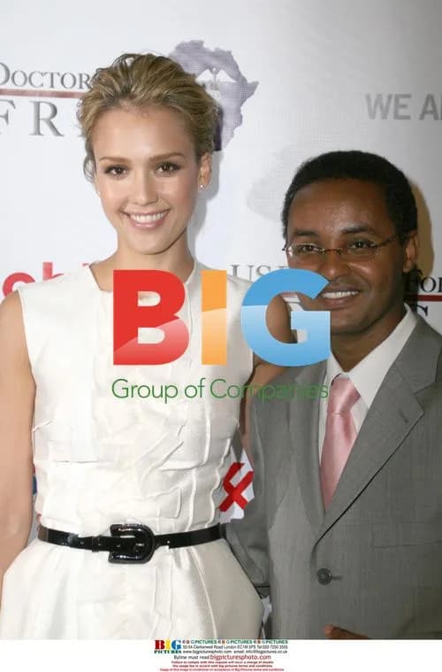 Jessica Alba and Ted Alemayhu at Africa Health Summit