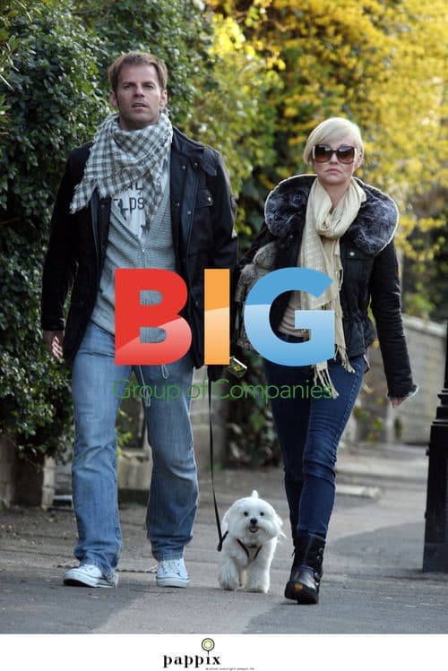 Ben Richards and girlfriend take dog for walk