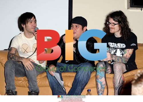 Pete Wentz and Andy Hurley of Fall Out Boy