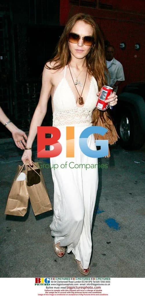 Lindsay Lohan and sister shopping in LA