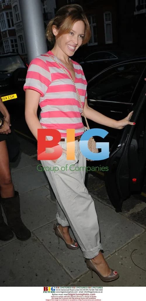 Kylie Minogue Leaves Home in London
