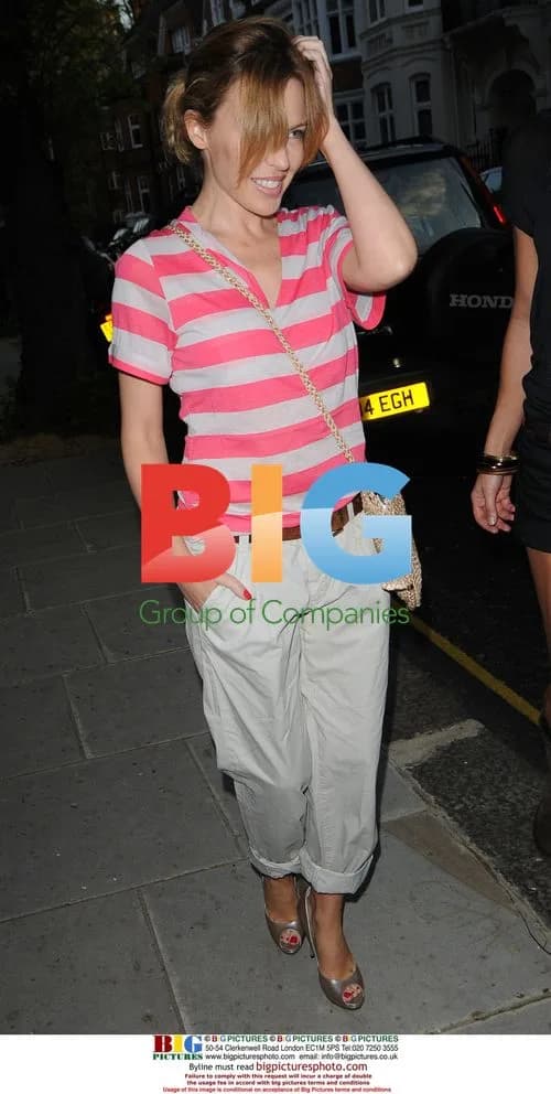Kylie Minogue Leaves Home in London
