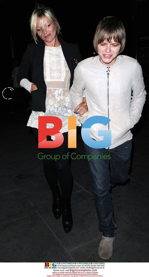 Kate Moss and Sadie Frost's Nephew at PJ Harvey Gig