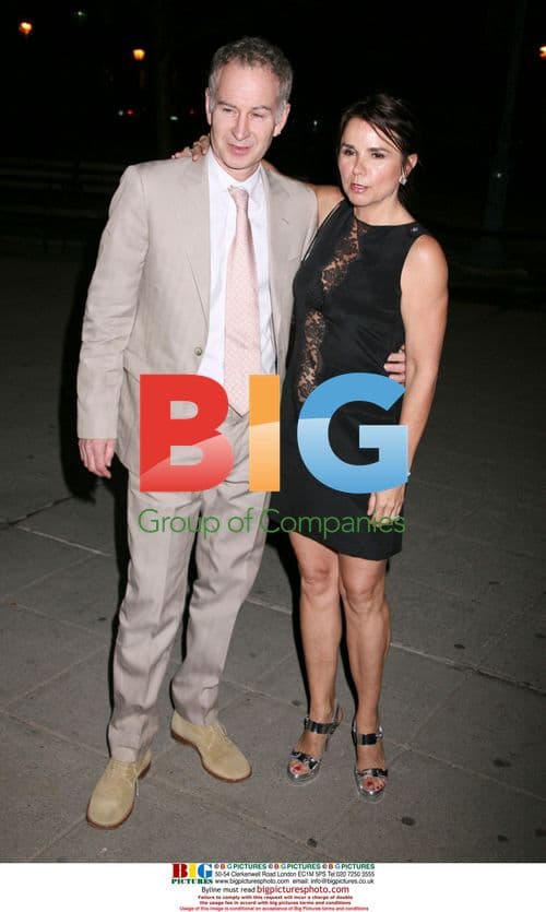 John McEnroe and Patti Smyth at Vanity Fair Party