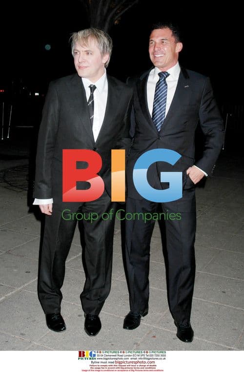 Nick Rhodes and Andre Balazs at Vanity Fair Party