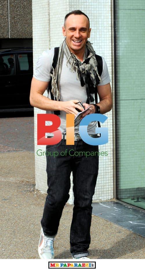 Mark Hayes outside GMTV studios in London