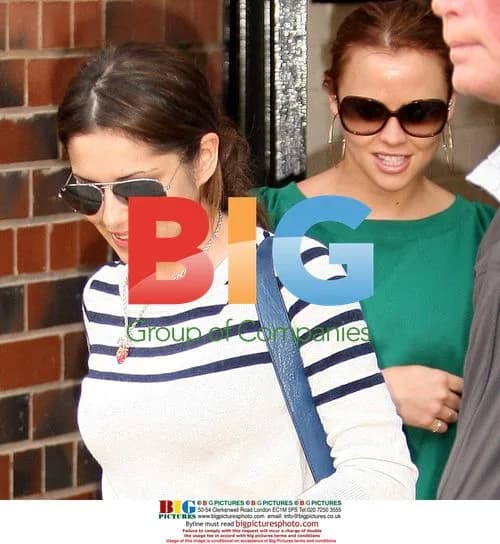 Girls Aloud Leaving Hotel for Rehearsals