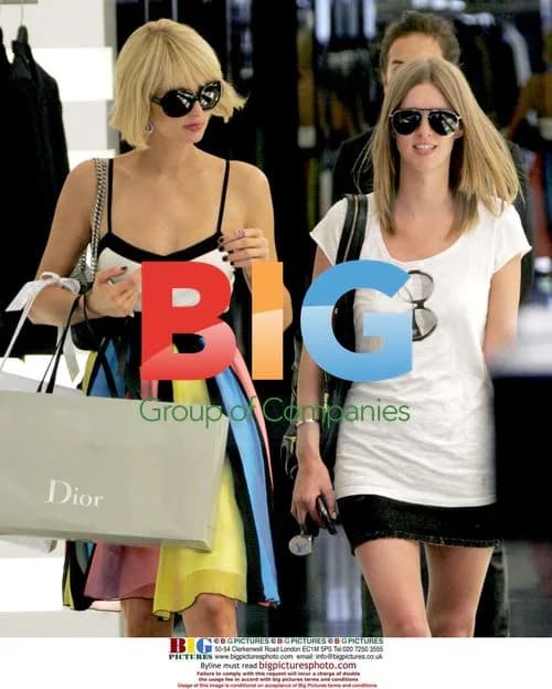 Paris and Nicky Hilton shopping at Dior
